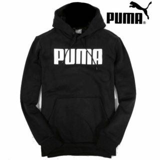 プーマ(PUMA)の【PUMA / プーマ】裏フリース スウェット パーカー（メンズL相当ブラック）(パーカー)