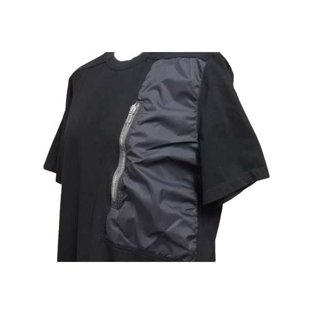 Rick Owens(リックオウエンス)の正規品　リックオウエンス ZIP POCKET LEVEL TEE  メンズのトップス(Tシャツ/カットソー(半袖/袖なし))の商品写真