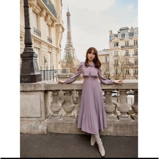 ハーリップトゥ(Her lip to)の【新品未使用】La Rochelle Pleated Dress(ロングワンピース/マキシワンピース)