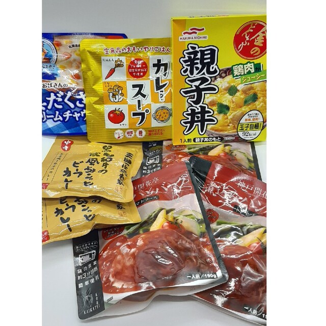 詰め合わせ　非常食　レトルト食品　5種類8袋セット　食料品　まとめ売りの通販　by　ruisshop｜ラクマ