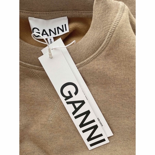 新品】GANNI ガニー エルボーパッチ スウェット トレーナー