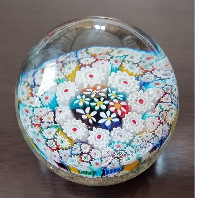 美品 MURANO GLASS ムラーノガラス イタリア製 ペーパーウェイト