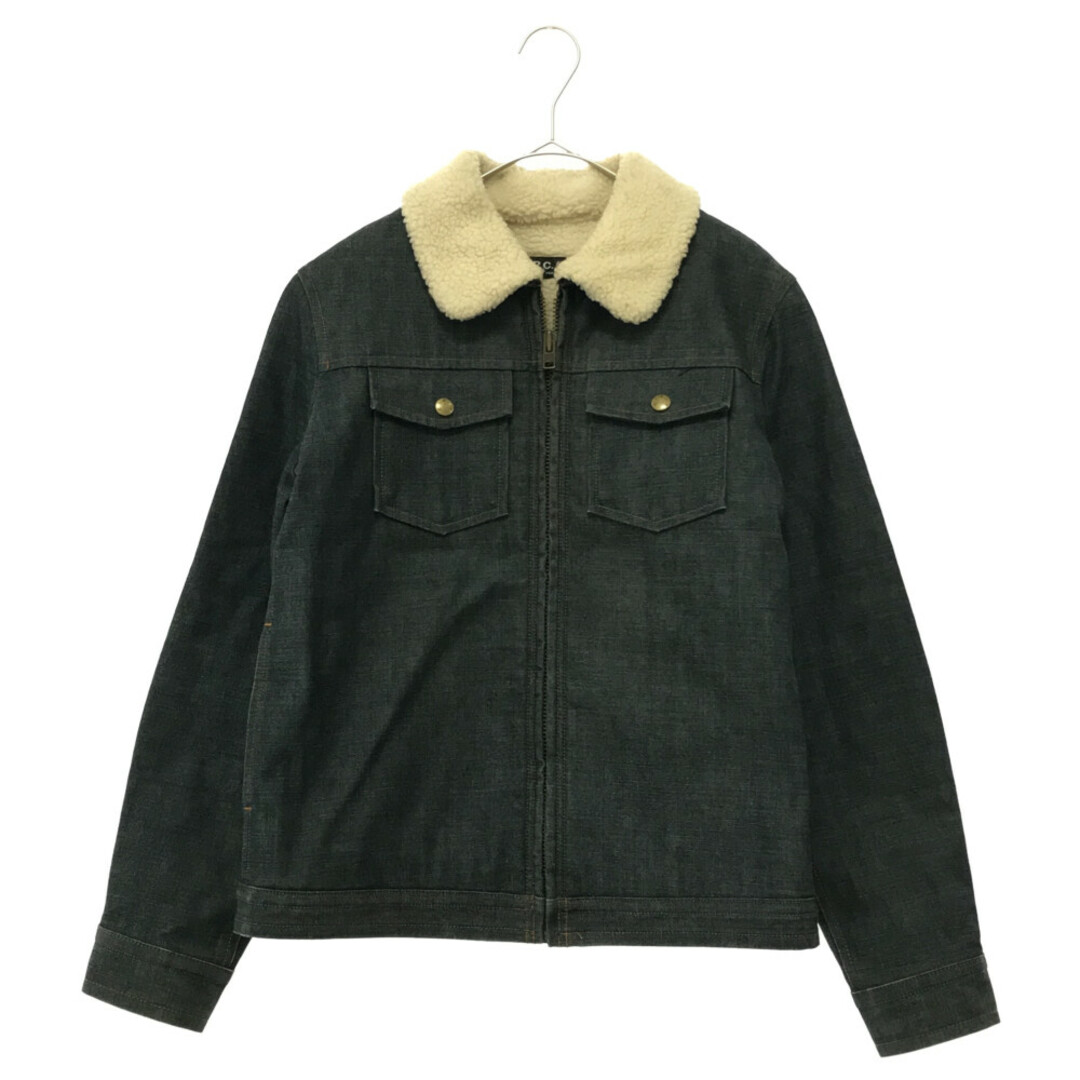 A.P.C(アーペーセー)のA.P.C アーペーセー BLOUSON BONNE A16 23166-1-35131 ボアデニムジャケット Gジャン インディゴ メンズのジャケット/アウター(Gジャン/デニムジャケット)の商品写真