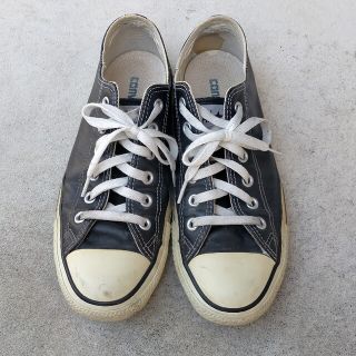 オールスター(ALL STAR（CONVERSE）)のコンバースオールスター  レザー黒  26cm(スニーカー)