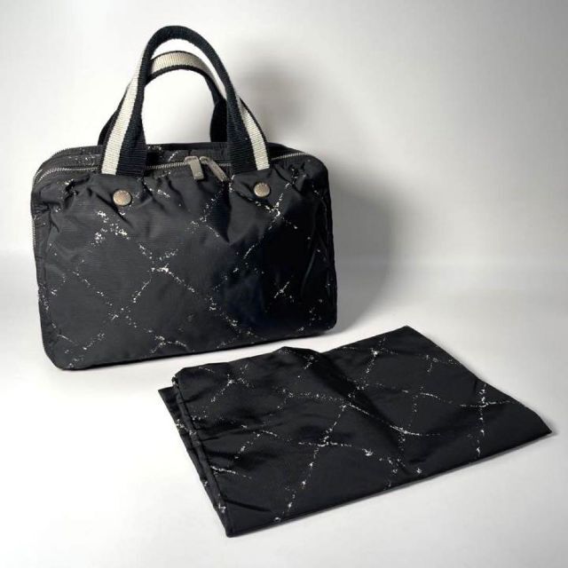 美品 シャネル CHANEL トラベルライン 三口 トートバッグ ハンドバッグ