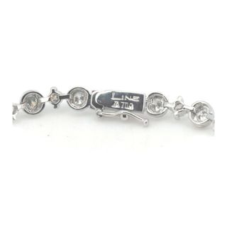 デビアス LINE ダイヤモンド ブレスレット 2.60ct K18WG(18金 ホワイトゴールド)