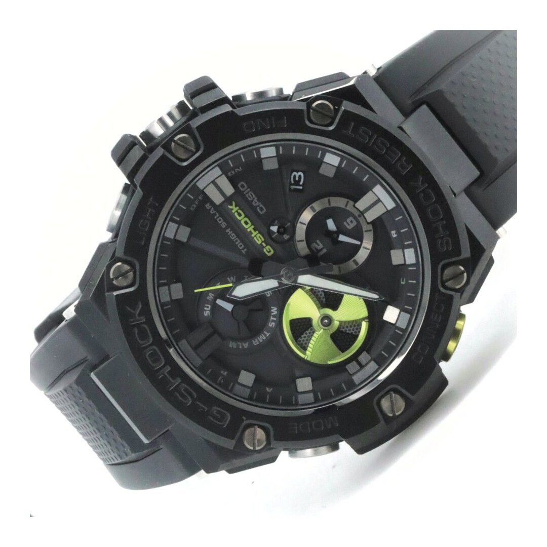 カシオ G-SHOCK GST-B100 メンズ腕時計 黒 ソーラー G-STEEL