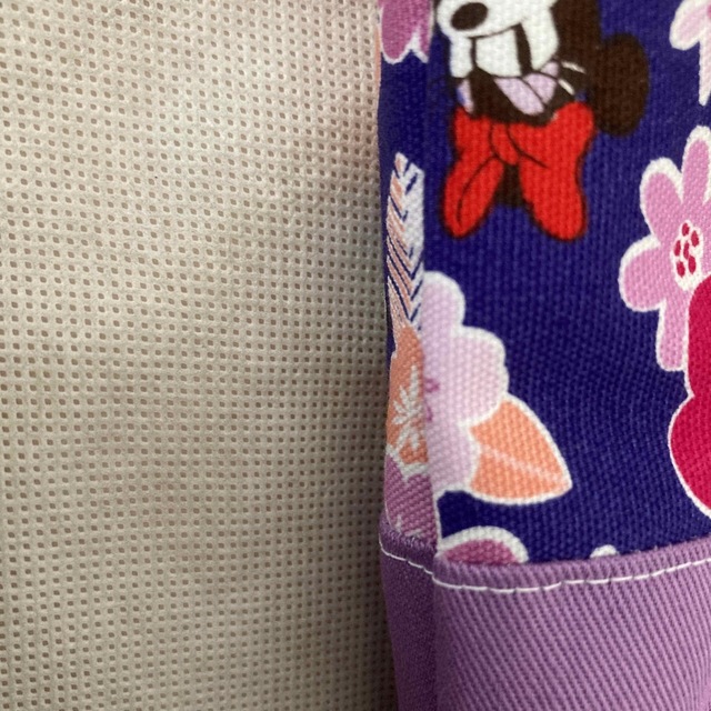 Disney(ディズニー)のミニーマウス レッスンバッグ ネイビー系 ハンドメイドのキッズ/ベビー(バッグ/レッスンバッグ)の商品写真