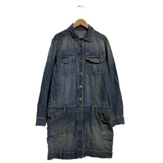 ギャップ(GAP)のギャップ GAP デニム ワンピース チュニック 長袖 膝丈 ウォッシュ加工 L(ひざ丈ワンピース)