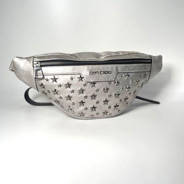 美品 ジミーチュウ JIMMY CHOO スタースタッズ ウエストバッグ 高評価