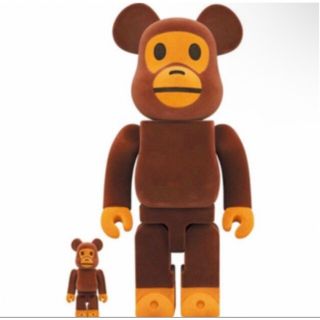 アベイシングエイプ(A BATHING APE)のBE@RBRICK BABY MILO Flocky 100％ & 400％(その他)