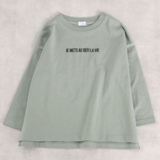 ローリーズファーム(LOWRYS FARM)のローリーズファーム　キッズ　ロゴプリント　長袖　ロンT 100 110(Tシャツ/カットソー)