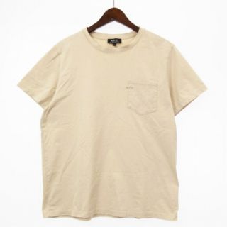 アーペーセー(A.P.C)のアーペーセー Tシャツ カットソー 半袖 クルーネック ベージュ L トップス(Tシャツ/カットソー(半袖/袖なし))