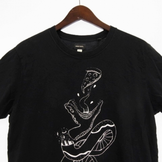 DIESEL(ディーゼル)のディーゼル Tシャツ カットソー 半袖 クルーネック 黒 M トップス メンズのトップス(Tシャツ/カットソー(半袖/袖なし))の商品写真