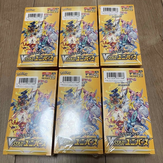 VSTARユニバース　6ボックス　シュリンク付き　ポケモンカード　6BOX エンタメ/ホビーのトレーディングカード(Box/デッキ/パック)の商品写真