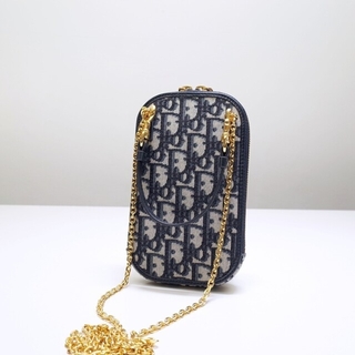 クリスチャンディオール(Christian Dior)の美品　レディースチェーン入りミニショルダーバッグ携帯バッグ(ぬいぐるみ)