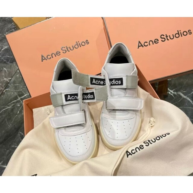 最終値下げ！Acne studious ベルクロストラップスニーカー - スニーカー