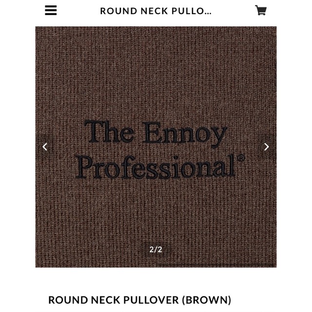 ennoy ROUND NECK PULLOVER BOTTLE S