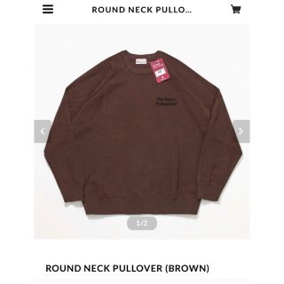 ワンエルディーケーセレクト(1LDK SELECT)のennoy ROUND NECK PULLOVER (BOTTLE)(ニット/セーター)