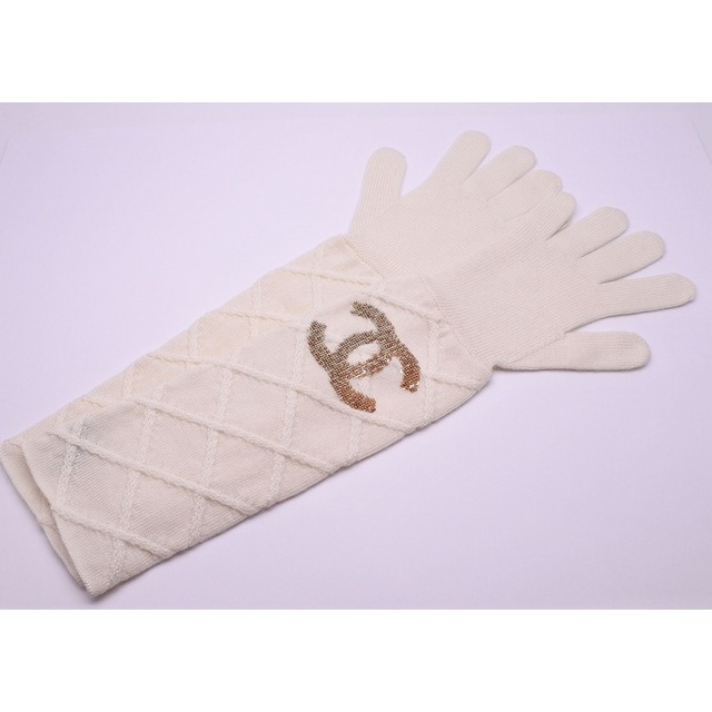 注目の福袋! CHANEL tdc-000478-4e 中古 Aランク カシミヤ ゴールド
