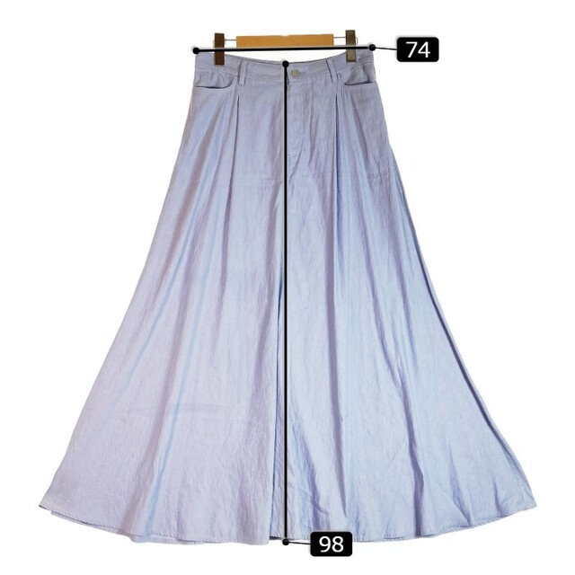 STUNNING LURE(スタニングルアー)の★スタニングルアー ロングスカート ブルー　size2 レディースのスカート(ロングスカート)の商品写真