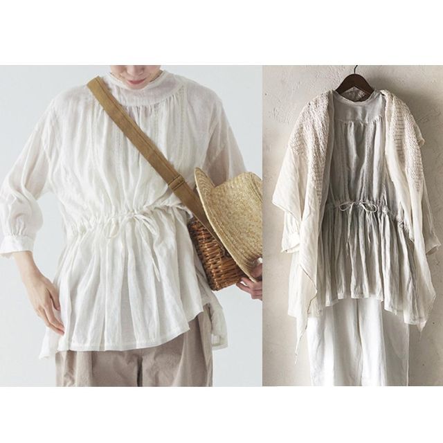 nest Robe＊ネストローブ＊2way＊リネントーションレースチュニック