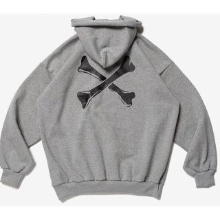 ダブルタップス(W)taps)のグレーM wtaps CROSS BONES HOODY COTTON(パーカー)