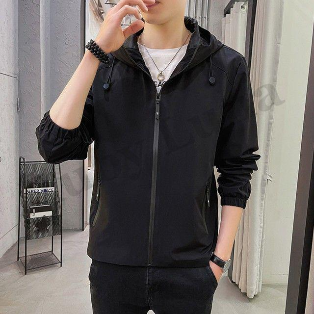 秋新作 ジャケット メンズ 長袖 春秋 アウター フード付き 通気性09