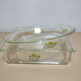 パイレックス(Pyrex)のパイレックス PYREX パイレックス 角皿 パイ皿 USA製と日本製(調理道具/製菓道具)