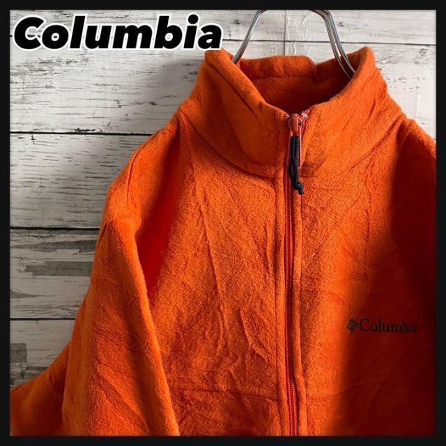 《人気》Columbia コロンビア　フリース　刺繍ロゴ☆Lブラック　黒