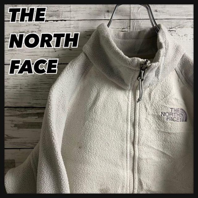 THE NORTH FACE フリース フルジップ 刺繍ロゴ メンズ L
