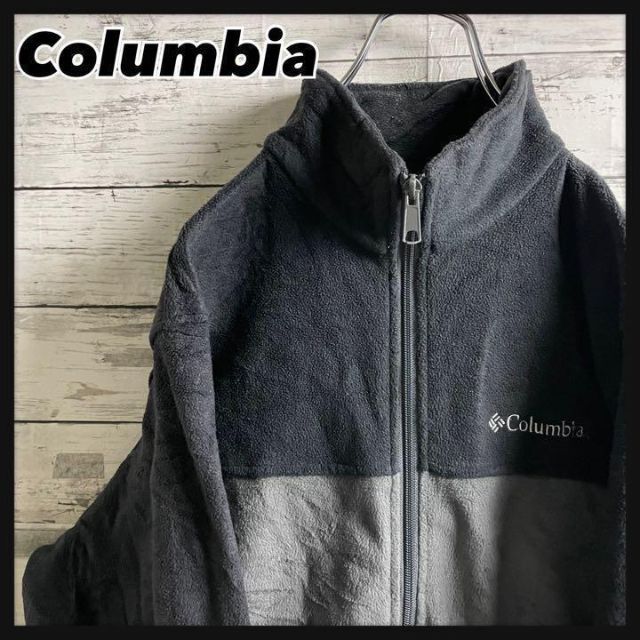 【特価】Columbiaコロンビア フリース フルジップ ワンポイント刺繍ロゴ2