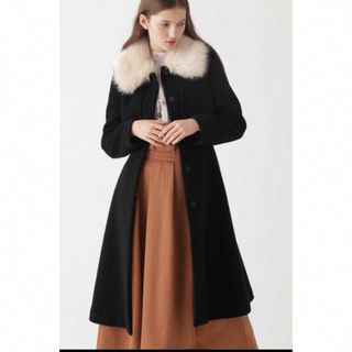 JILLSTUART 新品 マリアロングコート ファー・ベルト付き❣️ | wise