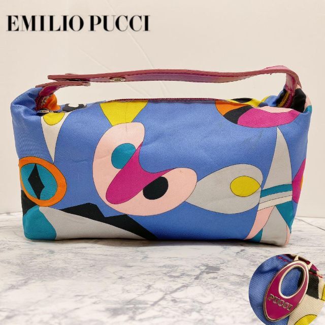 エミリオプッチ EMILIO PUCCI ハンドバッグ ポーチ バニティ 総柄