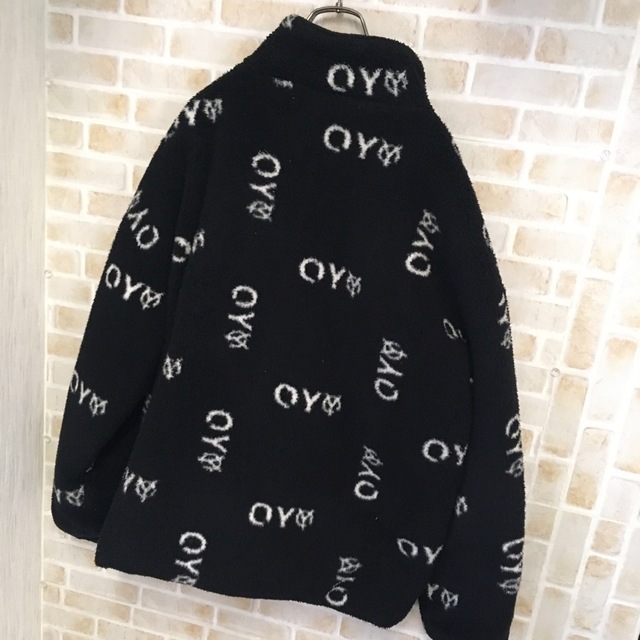 【即完売】OY オーワイロゴ モコモコ ボアジャケット総柄ロゴ映え OYロゴ