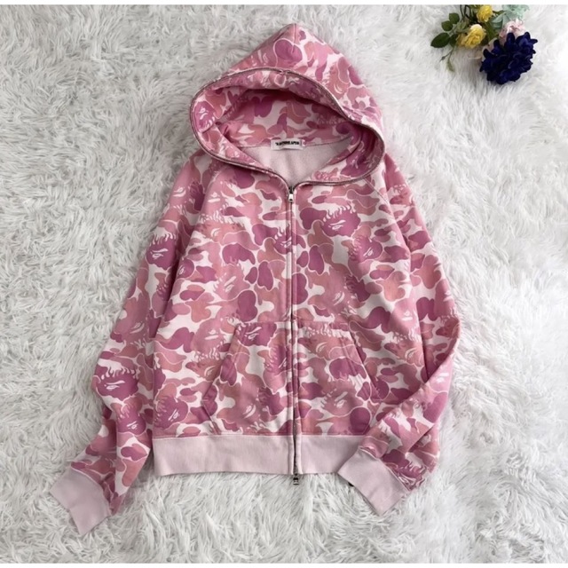 A BATHING APE】アベイシングエイプ パーカー 迷彩 カモフラ XS