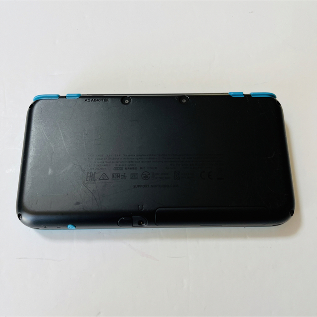 ニンテンドー2DS(ニンテンドー2DS)の美品！NEW Nintendo 2DS 本体 LLブラック×ターコイズ エンタメ/ホビーのゲームソフト/ゲーム機本体(携帯用ゲーム機本体)の商品写真