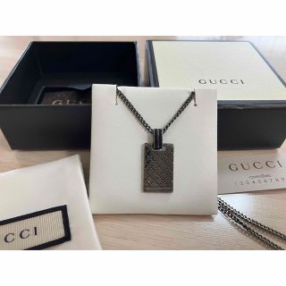 Gucci - グッチ ネックレス ペンダント ディアマンテ ブラック SV925