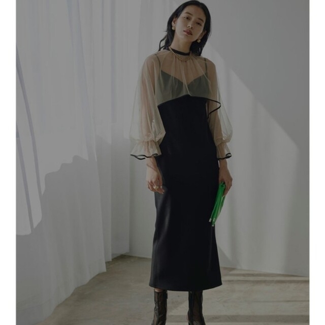 正規品 〇 MANY WAY AIRY VEIL DRESS ブラック M-