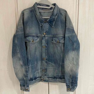 フィアオブゴッド(FEAR OF GOD)のESSENTIALS ブルー トラッカー デニムジャケット(Gジャン/デニムジャケット)