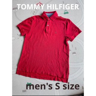 トミーヒルフィガー(TOMMY HILFIGER)の【美品】TOMMY HILFIGER ポロシャツ　S 赤(ポロシャツ)