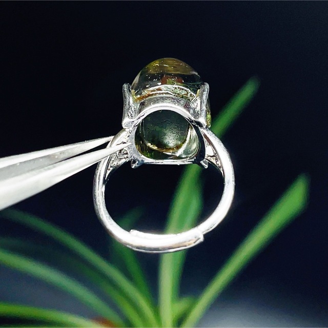 ガーデンクォーツ　リング　シルバーリング 指輪　天然石　水晶　W20 5