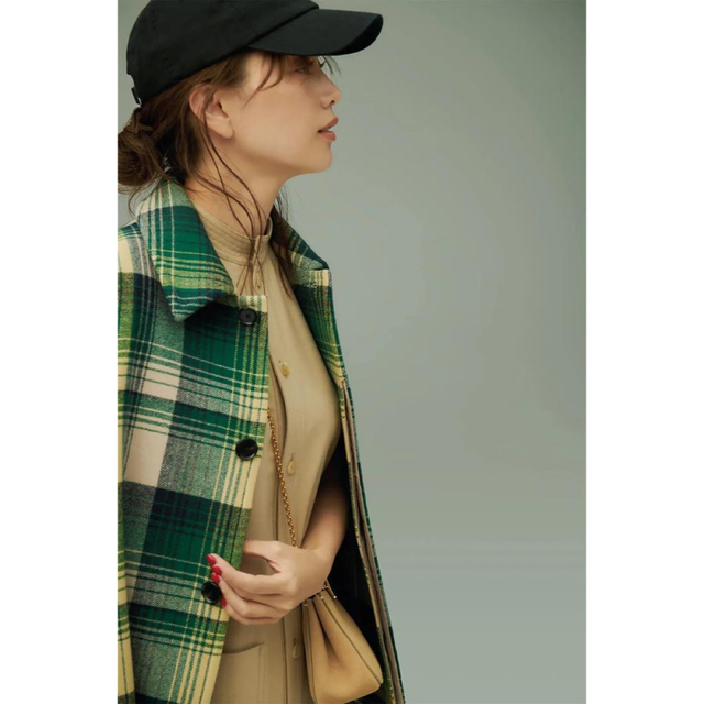 19AW AURALEE Wool Check Melton Coat 史上最も激安 noxcapital.de