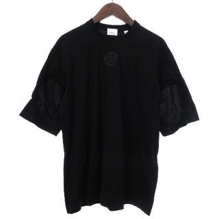 バーバリー(BURBERRY)のバーバリー Tシャツ カットソー 半袖 カットアウトディテール 黒 S ■SM0(Tシャツ/カットソー(半袖/袖なし))