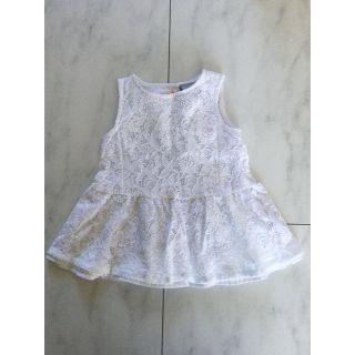 TAHARI baby 刺繍レースワンピース　80cm(ワンピース)