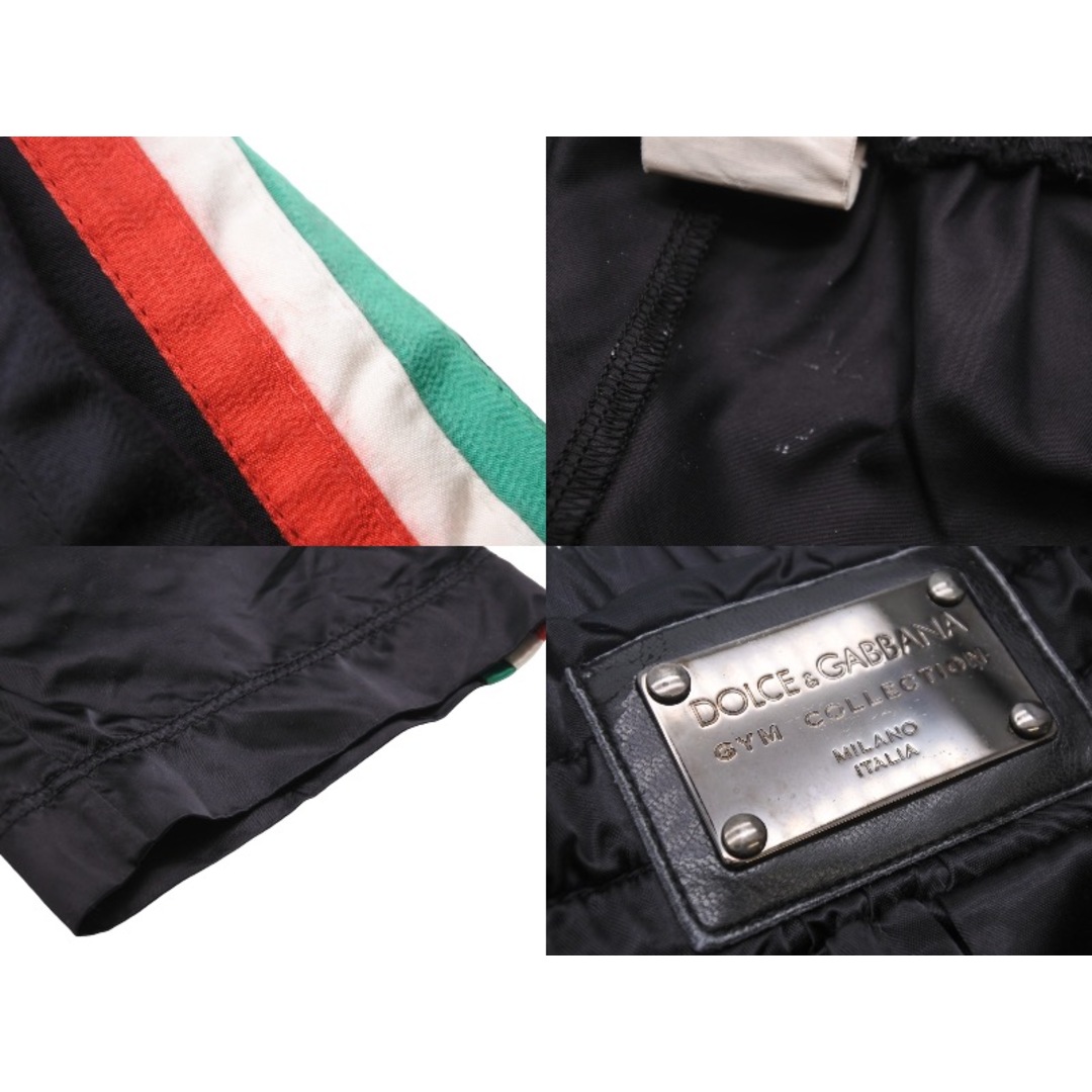 DOLCE&GABBANA ドルチェアンドガッバーナ パンツ ジムコレクション ナイロン ブラック イタリアカラー G4C8EG サイズ40 40915