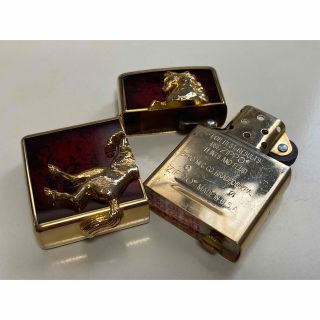 Zippo/ライター/ウィニーホース/勝ち馬/2014/ゴールド/レッド/縁起物