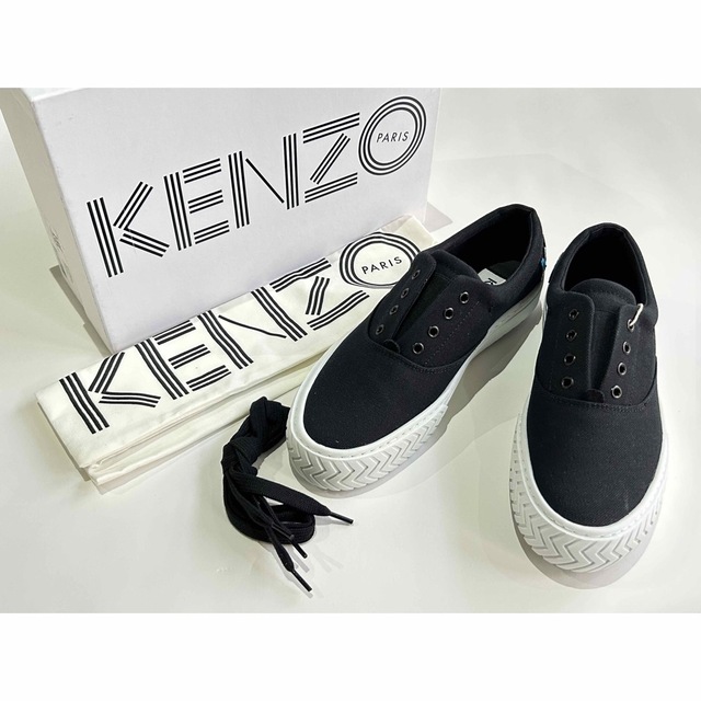 KENZO - 【新品・37size】KENZO/ロゴ入りキャンバススニーカー