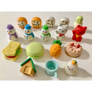 正月　雪だるま　食べ物　フィギュア(キャラクターグッズ)