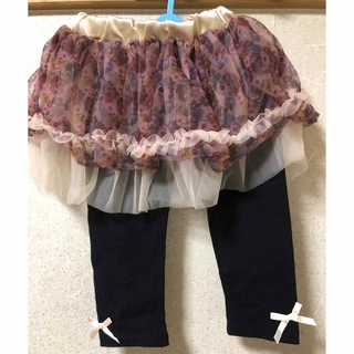 ニシマツヤ(西松屋)の新品未使用！キッズ　80サイズ　スカート&スパッツ(スカート)